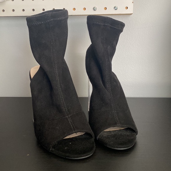 Suede clear heel - Picture 2 of 3